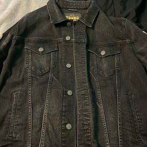 Black Young Money American Eagle jean jacket collab